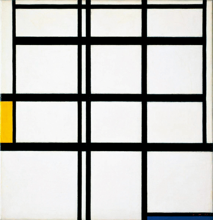  皮特·蒙德里安 Piet Mondrian ——色彩构成9